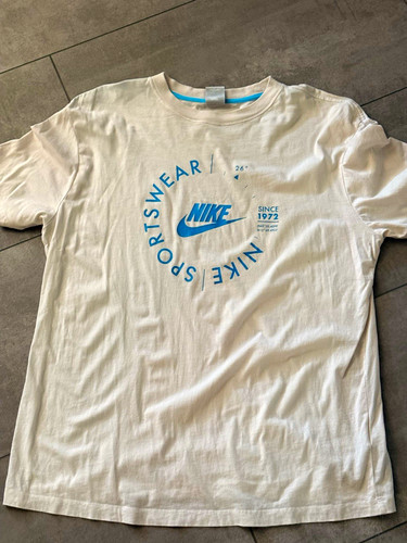 Nike herren shirt weiß blau - nike, t-shirt